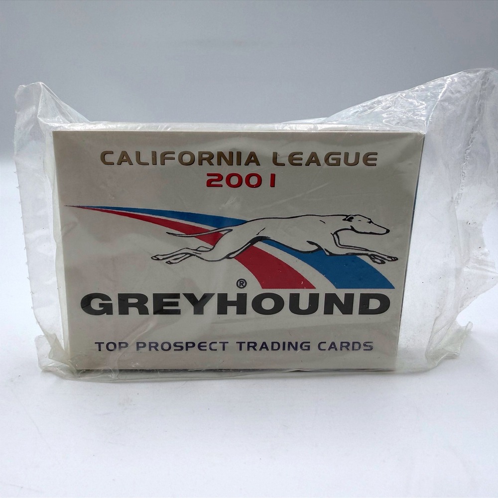 2001 California League Greyhound Top Prospect Trading Cards Set Sealed Marshall